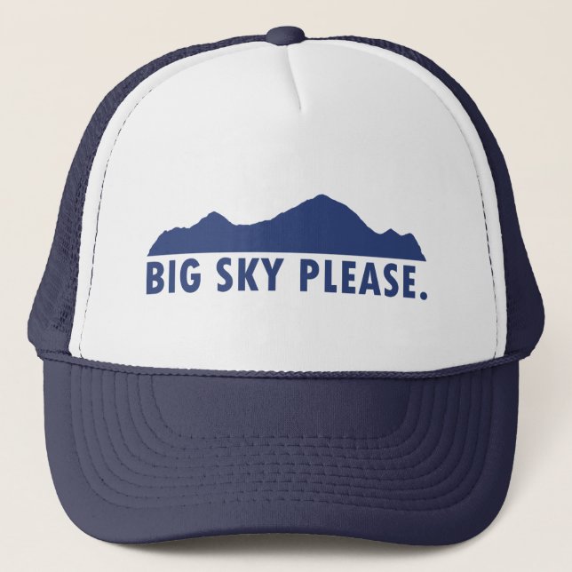 Big Sky bitte Truckerkappe (Vorderseite)