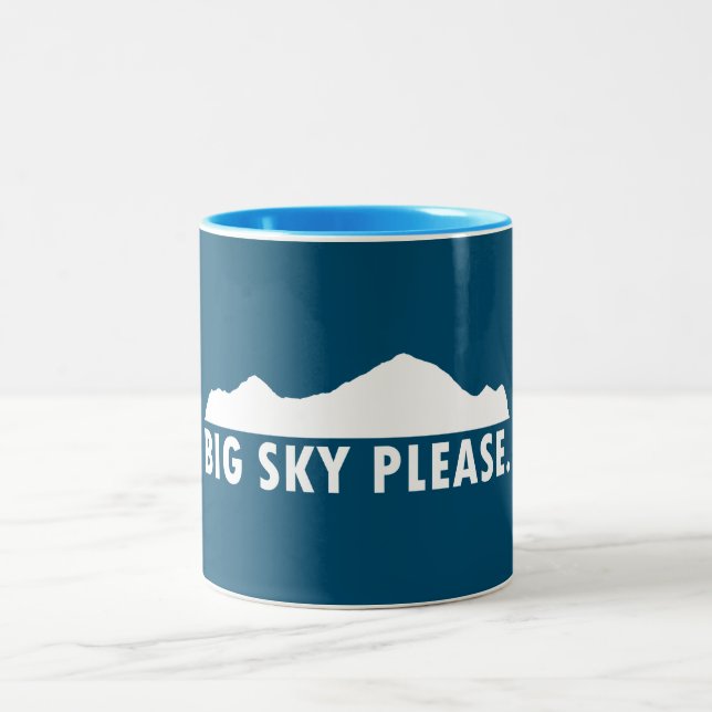 Big Sky bitte Zweifarbige Tasse (Mittel)
