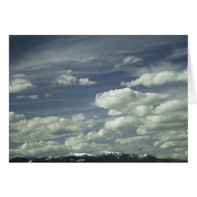 Big Sky, Butte, Montana Card (Vorderseite (Horizontal))