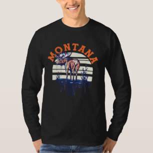 Big Sky Country Montana Coole Retro Rodelbahn T-Shirt