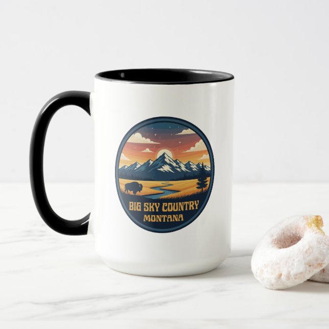 Big Sky Country Montana Tasse (Mit Donut)