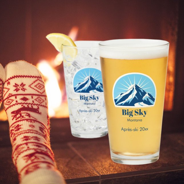 Big sky Montana Allone Skipisten Glas (Von Creator hochgeladen)