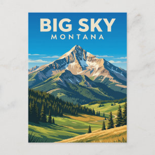 Big Sky Montana Postkarte