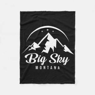 Big Sky Montana Ski Resort Snowboarden Fleecedecke