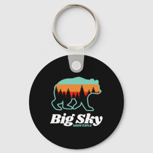 Big Sky Montana Skifahren Snowboarden Bären Schlüsselanhänger