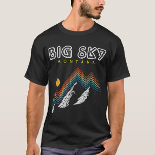 Big Sky Montana - USA Ski Resort Retro Collec 1980 T-Shirt