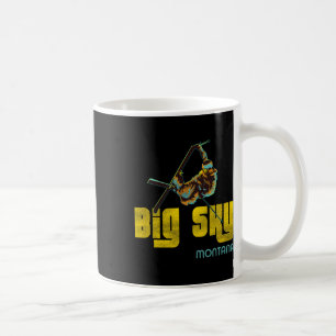 Big Sky Montana Vintage Skifahren Kaffeetasse