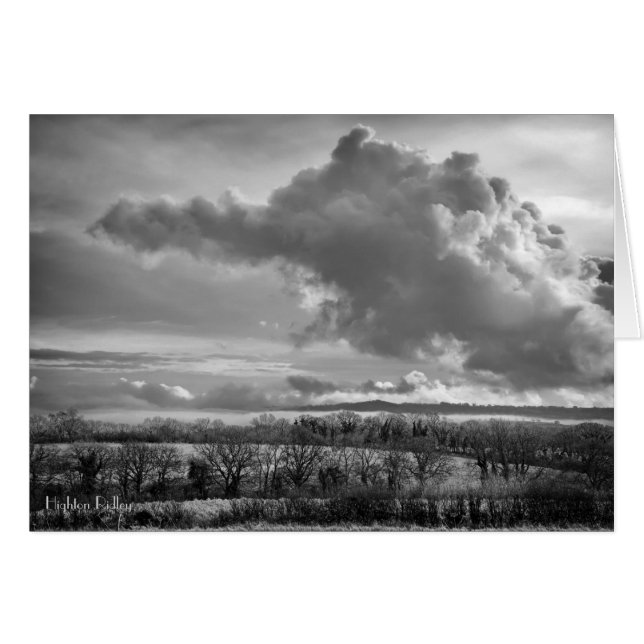 Big Sky Over Wiltshire mit Gedicht notelet/card (Vorderseite (Horizontal))