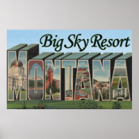 Big Sky Resort, Montana - Große Briefmarkenszenen