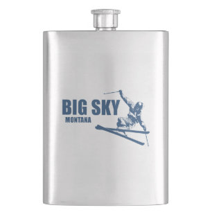 Big Sky Resort Montana Skier Flachmann