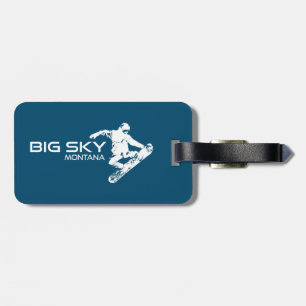 Big Sky Resort Montana Snowboarder Gepäckanhänger