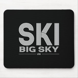 Big Sky Ski Resort Usa Rocky Mountains American Sk Mousepad
