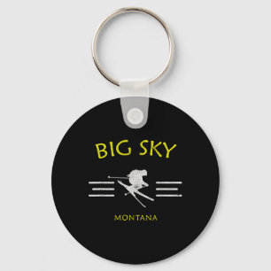 Big Sky Ski T-Shirt Montana Schlüsselanhänger