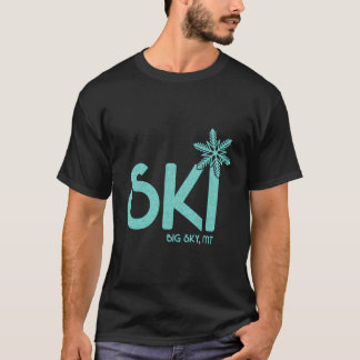 Big Sky Skifahren Hoodie Montana Ski T-Shirt