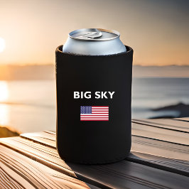 Big Sky USA American Flag Dark Color Dosenkühler