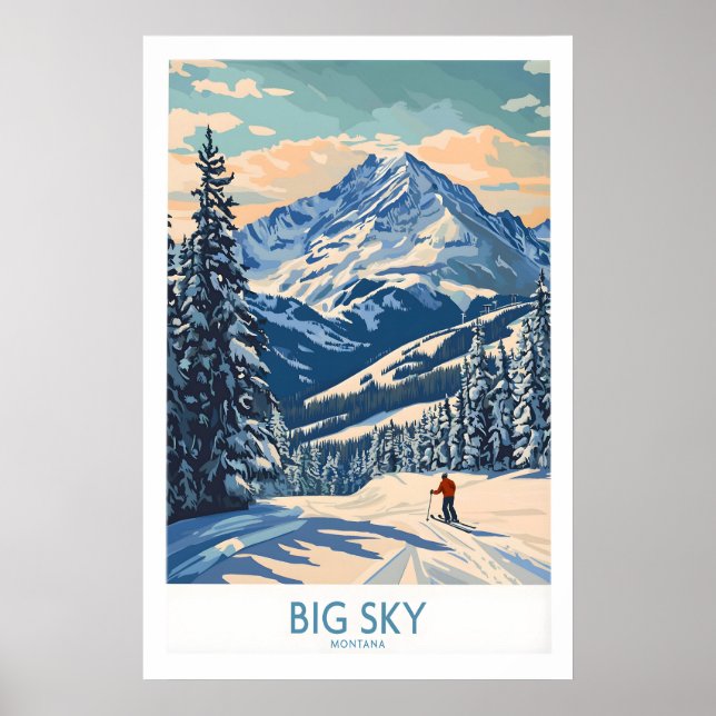 Big Sky Wall Art Print 1 Poster (Vorne)