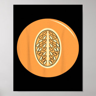 Big Sliced Melon Costume Niedlich leicht Frucht Ha Poster