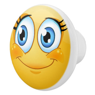 Big Smile Happy Face Drawer Knob - SRF Keramikknauf