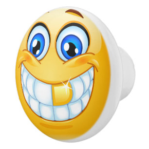 Big Smile Happy Face Drawer Knob - SRF Keramikknauf