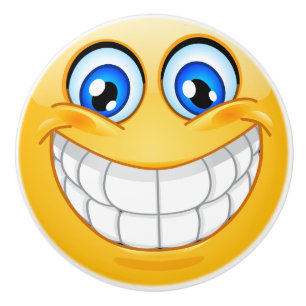 Big Smile Happy Face Drawer Knob - SRF Keramikknauf