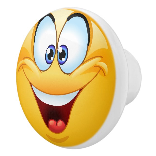 Big Smile Happy Face Drawer Knob - SRF Keramikknauf (Rechts)