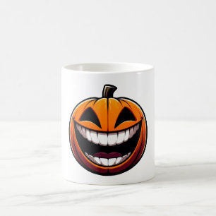 Big Smile Kürbislaterne - Halloween Oktober Kaffeetasse