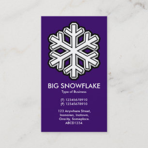 Big Snowflake - Dunkel Lila (330066) Visitenkarte