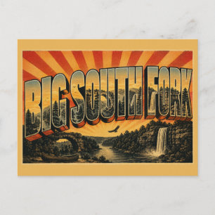 Big South Fork Kentucky River Gorge Bögen Kunst Postkarte