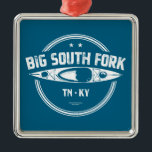 Big South Fork National River Kayak Ornament Aus Metall<br><div class="desc">The Big South Fork National River and Recreation Area,  commonly known as Big South Fork,  preserves the Big South Fork of the Cumberland River and its tributaries in northeastern Tennessee and southeastern Kentucky.</div>