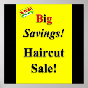 Big Spar Haircut Sale Poster Matte