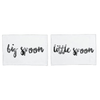 Big Spoon und Little Spoon Pair Pillowcases Kissenbezug