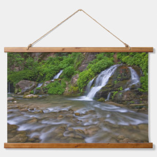 Big Springs Virgin River Zion-Nationalpark Wandteppich Mit Holzrahmen