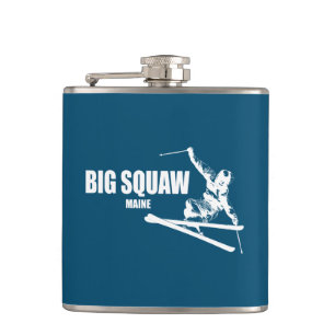Big Squaw Maine Skier Flachmann
