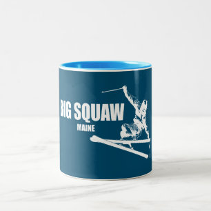 Big Squaw Maine Skier Zweifarbige Tasse
