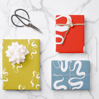 BIG SQUIGGLES PARTY Wrapping Paper Geschenkpapier Set