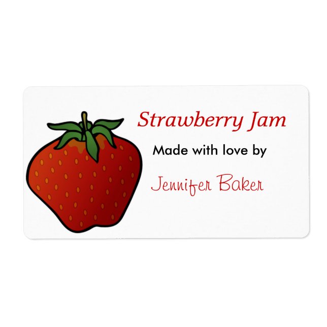 Big Strawberry Food Labels (Vorne)