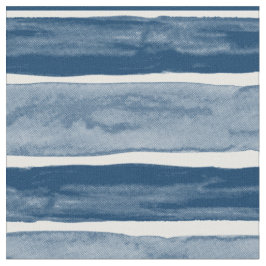 BIG STRIPE Blue Cabana Wasserfarbstreifen Stoff
