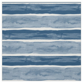 BIG STRIPE Blue Cabana Wasserfarbstreifen Stoff