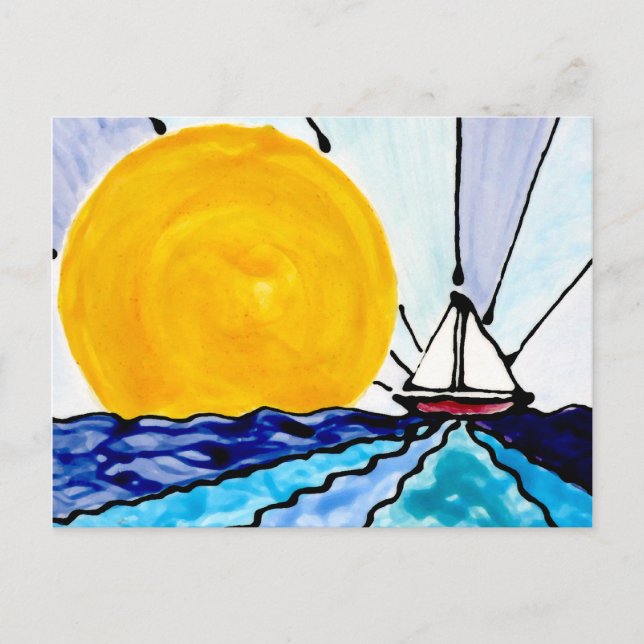 Big Sun Postkarte (Vorderseite)