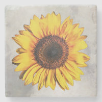 Big Sunflower Blume Untersetzer