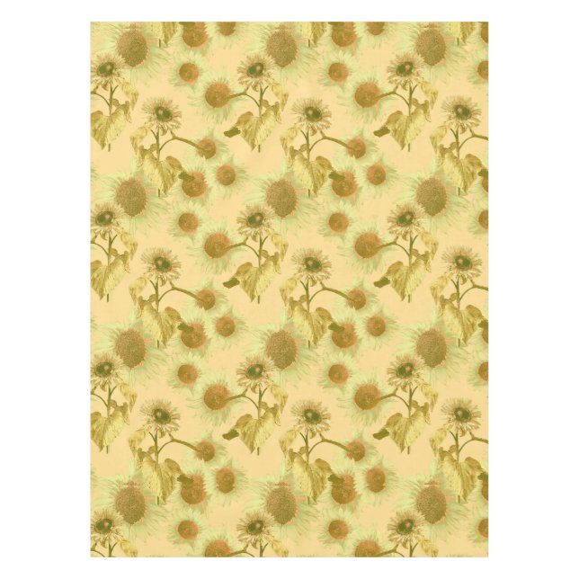 Big Sunflower Pattern Tischdecke (Vorderseite)
