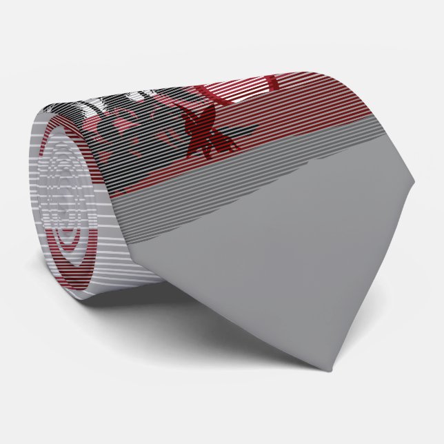 Big Sunset Hawaiian Island Single Sided Krawatte (Gerollt)