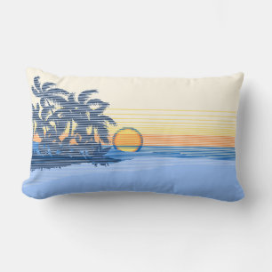 Big Sunset Hawaiian Reversible Lumbar Pillows Lendenkissen