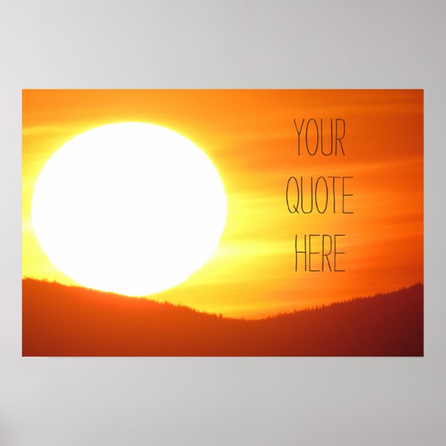 Big Sunset Poster (Vorne)