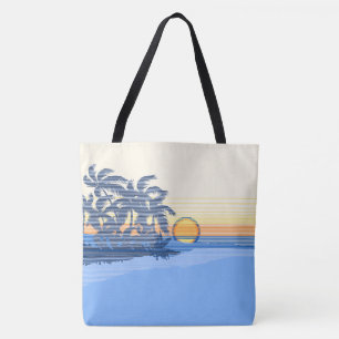 Big Sunset Strip Hawaiian Surfers Beach Bag