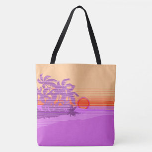Big Sunset Strip Hawaiian Surfers Beach Bag