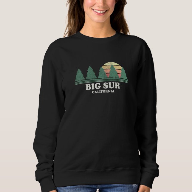 Big Sur Ca Vintage Rückführung Retro 70er Sweatshirt (Vorderseite)