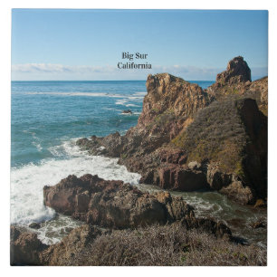 Big Sur, Calfornia, gekennzeichnet Fliese