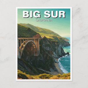 Big Sur California Bixby Bridge Reise Postkarte