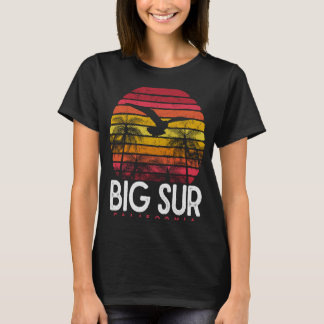 Big Sur California CA Beach Vintag 70er 90s Retro T-Shirt